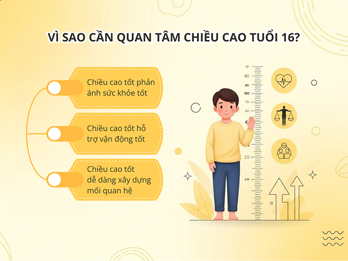 Chiều cao phản ánh một phần tình trạng sức khỏe.